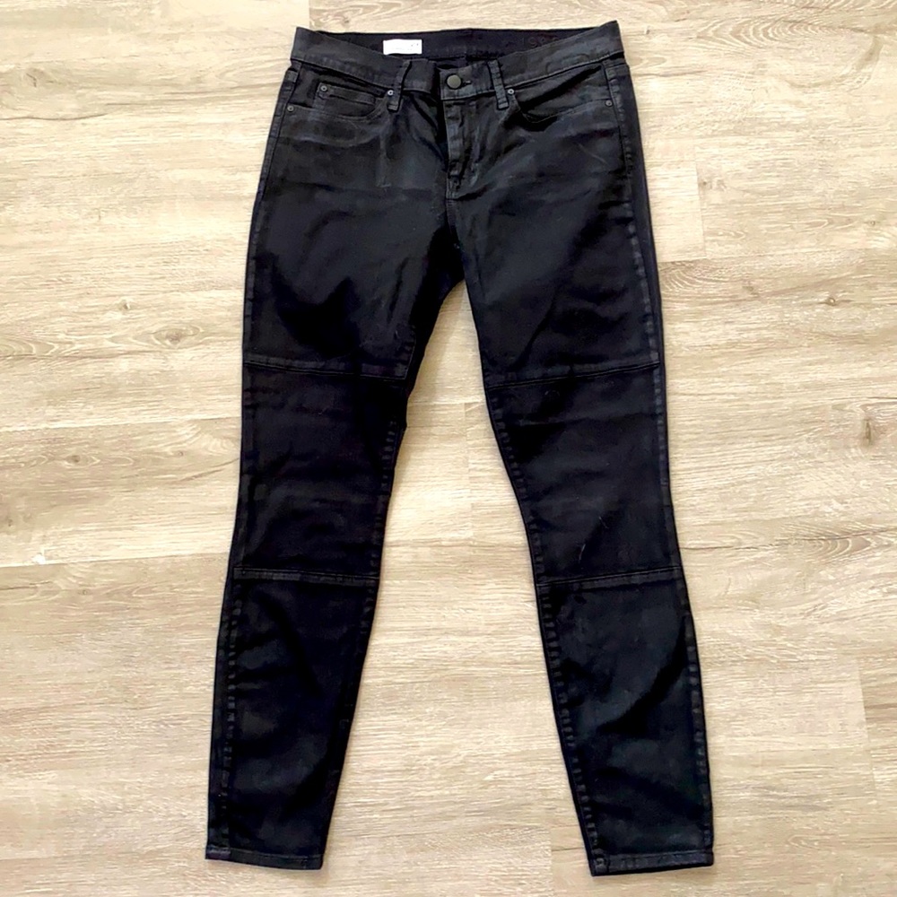 Gap coated black jeans